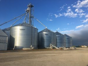 Cyclone silosCyclone silos on farm grain storage